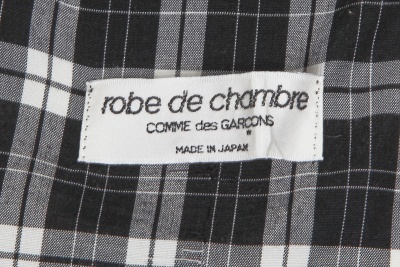 A Comme des Gar&ccedil;ons black and white plaid rayon ensemble, probably 'Dots, Polyester Pleats' collection, Autumn-Winter 1985-86 - 6