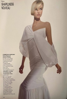 A Comme des Gar&ccedil;ons white dress/skirt and jacket, 'Bias Cutting' collection, Spring-Summer 1986 - 2