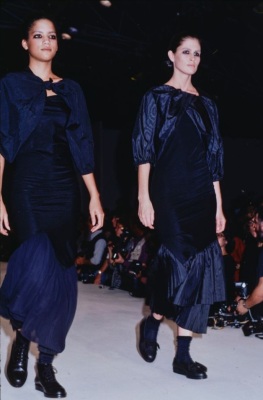 A Comme des Gar&ccedil;ons white dress/skirt and jacket, 'Bias Cutting' collection, Spring-Summer 1986 - 5