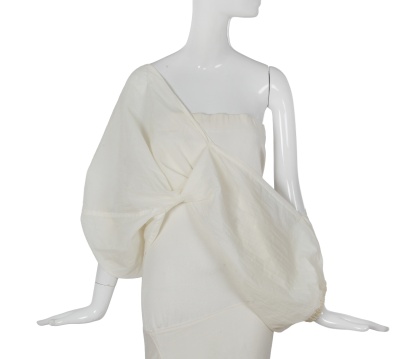 A Comme des Gar&ccedil;ons white dress/skirt and jacket, 'Bias Cutting' collection, Spring-Summer 1986 - 10