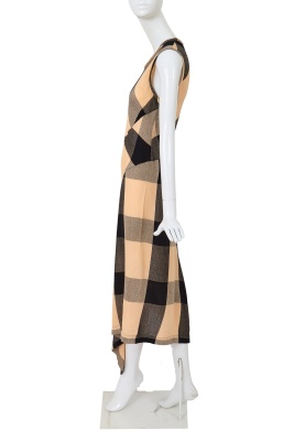 A Comme des Gar&ccedil;ons black and beige bias-cut rayon dress, 'Bias Cutting' collection, Spring-Summer 1986 - 3