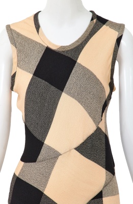 A Comme des Gar&ccedil;ons black and beige bias-cut rayon dress, 'Bias Cutting' collection, Spring-Summer 1986 - 6