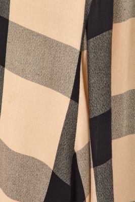 A Comme des Gar&ccedil;ons black and beige bias-cut rayon dress, 'Bias Cutting' collection, Spring-Summer 1986 - 7