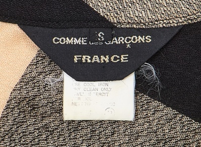 A Comme des Gar&ccedil;ons black and beige bias-cut rayon dress, 'Bias Cutting' collection, Spring-Summer 1986 - 8