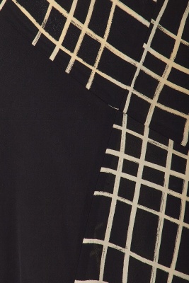 A Comme des Gar&ccedil;ons black and ivory checked cr&ecirc;pe dress, probably 'Bias Cutting' collection, Spring-Summer 1986 - 5