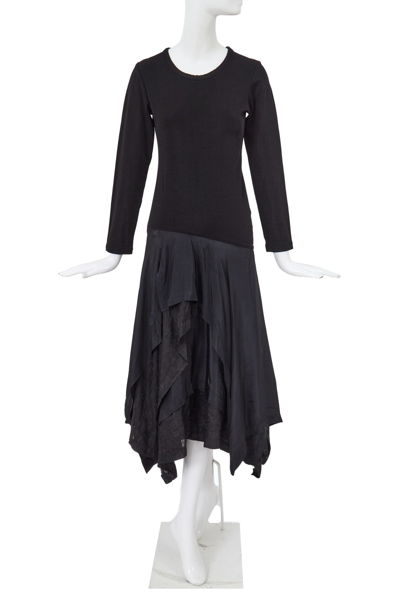 A Comme des Gar&ccedil;ons black dress, 'Bias Cutting' collection, Spring-Summer 1986