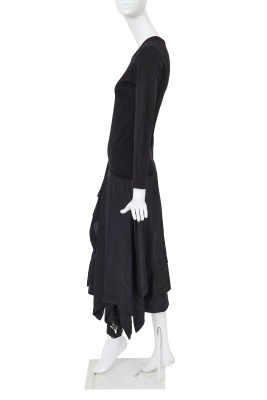 A Comme des Gar&ccedil;ons black dress, 'Bias Cutting' collection, Spring-Summer 1986 - 3