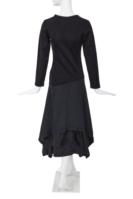 A Comme des Gar&ccedil;ons black dress, 'Bias Cutting' collection, Spring-Summer 1986 - 4