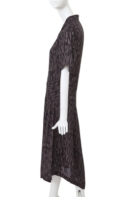 A Comme des Gar&ccedil;ons black and grey printed rayon dress, 'Bias Cutting' collection, Spring-Summer 1986 - 3
