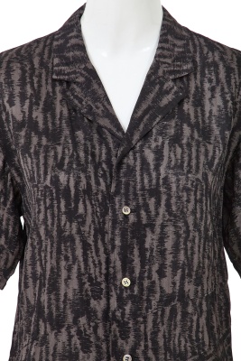 A Comme des Gar&ccedil;ons black and grey printed rayon dress, 'Bias Cutting' collection, Spring-Summer 1986 - 5