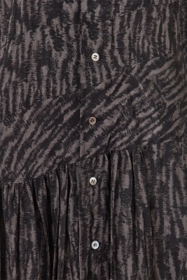 A Comme des Gar&ccedil;ons black and grey printed rayon dress, 'Bias Cutting' collection, Spring-Summer 1986 - 6