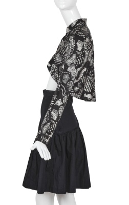 A Comme des Gar&ccedil;ons printed polyester bolero, 'Bias Cutting' collection, Spring-Summer 1986 - 3