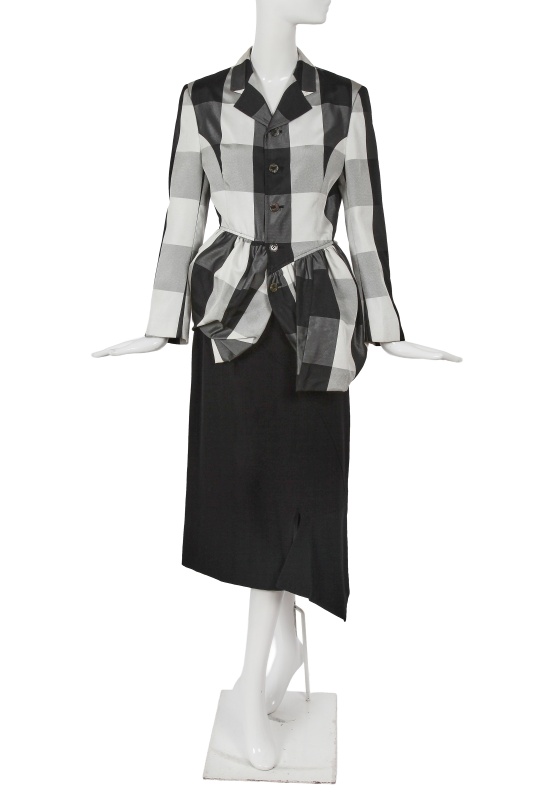 A Comme des Gar&ccedil;ons black and grey ensemble, 'Bonding' collection, Autumn-Winter 1986-87