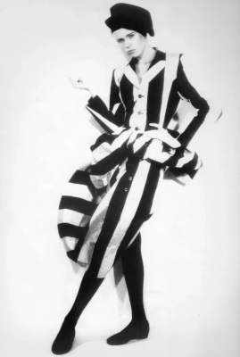 A Comme des Gar&ccedil;ons black and grey ensemble, 'Bonding' collection, Autumn-Winter 1986-87 - 2