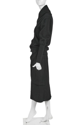 A Comme des Gar&ccedil;ons black wool skirt, 'Bonding' collection, Autumn-Winter 1986-87 - 2