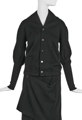 A Comme des Gar&ccedil;ons black wool skirt, 'Bonding' collection, Autumn-Winter 1986-87 - 4