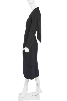 A Comme des Gar&ccedil;ons blue wool skirt, 'Bonding' collection, Autumn-Winter 1986-87 - 3