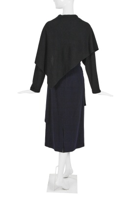 A Comme des Gar&ccedil;ons blue wool skirt, 'Bonding' collection, Autumn-Winter 1986-87 - 4