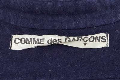 A Comme des Gar&ccedil;ons blue cotton moleskin shirt-dress, 1970s - 6