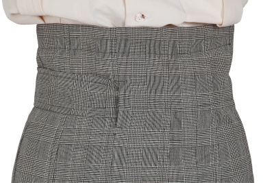 A Comme des Gar&ccedil;ons glen plaid wool skirt, 'Young Chic, No Shoulder' collection, Spring-Summer 1987 - 6