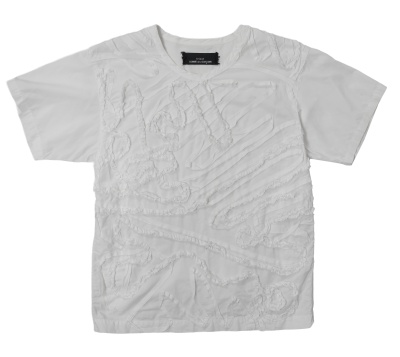 A Comme des Gar&ccedil;ons white cotton t-shirt, probably 'Young Chic, No Shoulder' collection, Spring-Summer 1987 - 6