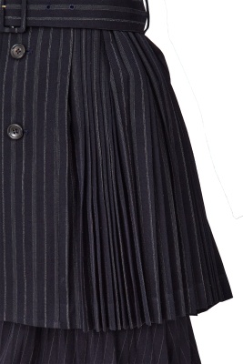 A Comme des Gar&ccedil;ons navy pinstriped wool suit, 'White Shirt + Pants, Khaki, Lili Marleen' collection, Autumn-Winter 1987-88 - 6