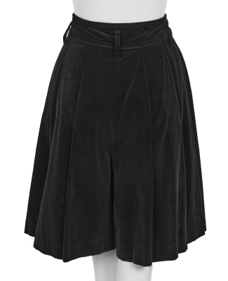 A Comme des Gar&ccedil;ons black velvet and wool ensemble, 'White Shirt + Pants, Khaki, Lili Marleen' collection, Autumn-Winter 1987-88 - 9