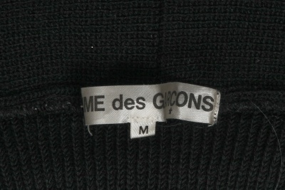A Comme des Gar&ccedil;ons black velvet and wool ensemble, 'White Shirt + Pants, Khaki, Lili Marleen' collection, Autumn-Winter 1987-88 - 10