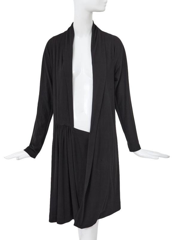 A Comme des Gar&ccedil;ons black cotton jersey 'frontless' dress, 'Frontless, Lam&eacute;, Sequins' collection, Spring-Summer 1988