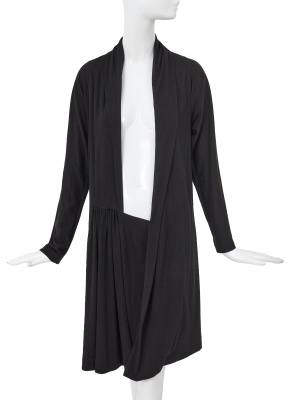 A Comme des Gar&ccedil;ons black cotton jersey 'frontless' dress, 'Frontless, Lam&eacute;, Sequins' collection, Spring-Summer 1988