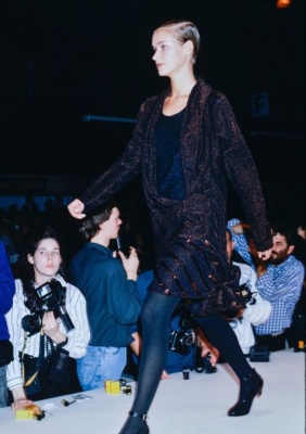 A Comme des Gar&ccedil;ons black cotton jersey 'frontless' dress, 'Frontless, Lam&eacute;, Sequins' collection, Spring-Summer 1988 - 6