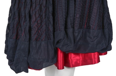 A Comme des Gar&ccedil;ons blue and pink polyester skirt, 'Frontless, Lam&eacute;, Sequins' collection, Spring-Summer 1988 - 6