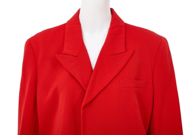 A Comme des Gar&ccedil;ons black and red wool ensemble, 'Red is Black' collection, Autumn-Winter 1988-89 - 5