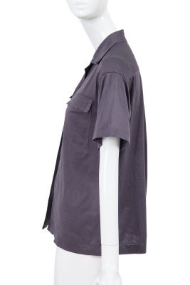 A Comme des Gar&ccedil;ons grey cotton blouse, 1970s - 2