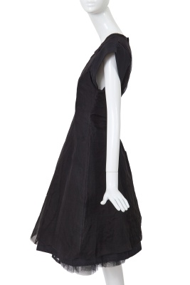 A Comme des Gar&ccedil;ons black silk evening dress, 'Red is Black' collection, Autumn-Winter 1988-89 - 2