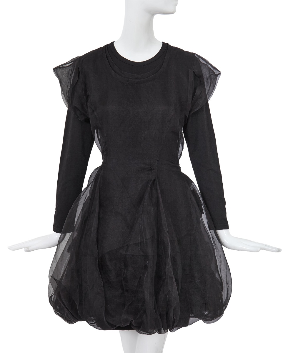 A Comme des Gar&ccedil;ons black dress, 'Movement' collection, Spring-Summer 1989