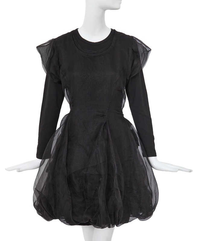 A Comme des Gar&ccedil;ons black dress, 'Movement' collection, Spring-Summer 1989