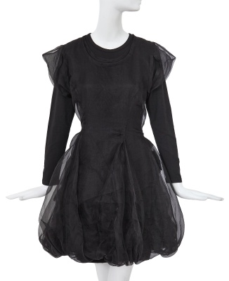 A Comme des Gar&ccedil;ons black dress, 'Movement' collection, Spring-Summer 1989