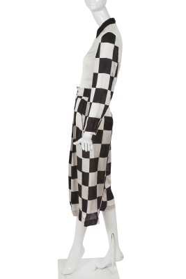 A Comme des Gar&ccedil;ons black and white checked ensemble, 'Movement' collection, Spring-Summer 1989 - 3