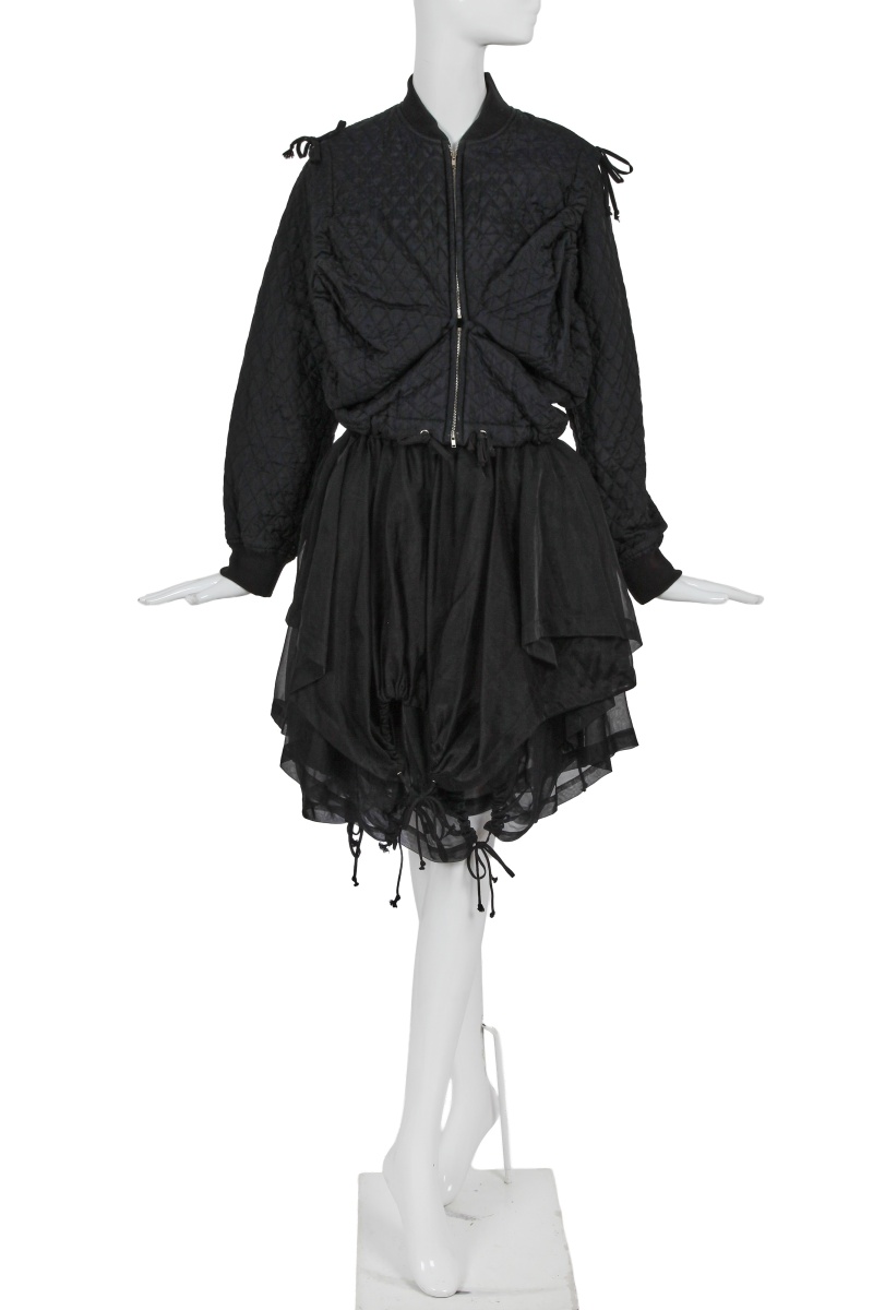 A Comme des Gar&ccedil;ons black ensemble, 'Modern Sweetness' collection, Autumn-Winter 1990-91