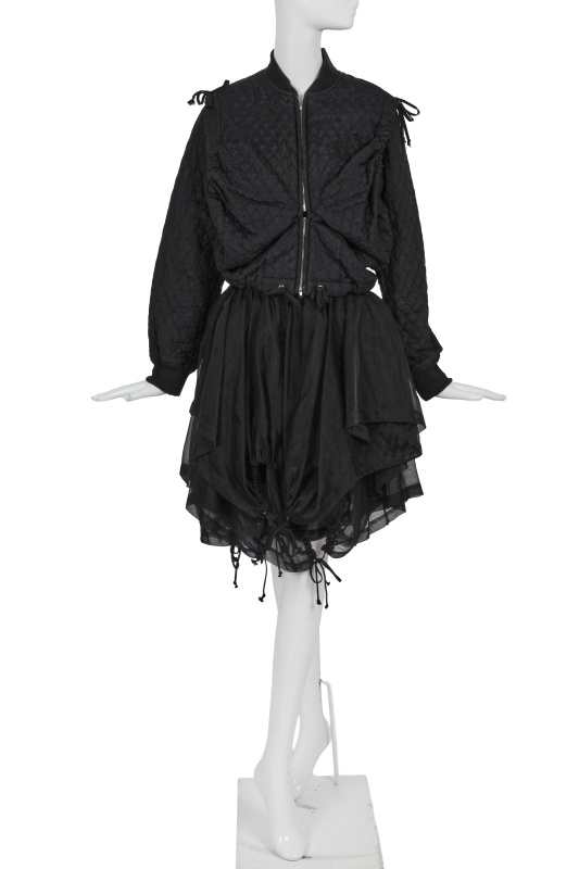 A Comme des Gar&ccedil;ons black ensemble, 'Modern Sweetness' collection, Autumn-Winter 1990-91