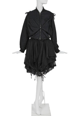 A Comme des Gar&ccedil;ons black ensemble, 'Modern Sweetness' collection, Autumn-Winter 1990-91