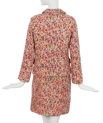 A Comme des Gar&ccedil;ons multicoloured splatter print wool dress and jacket, 'Chic Punk' collection, Autumn-Winter 1991-92 - 3