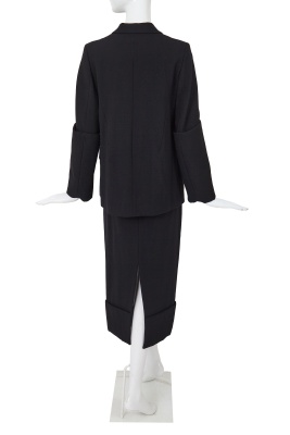 A Comme des Gar&ccedil;ons black wool suit, 'Lilith' collection, Autumn-Winter 1992-93 - 4