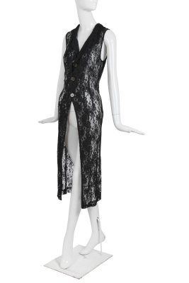 A Comme des Gar&ccedil;ons lace sleeveless tailcoat, 'Lilith' collection, Autumn-Winter 1992-93 - 2