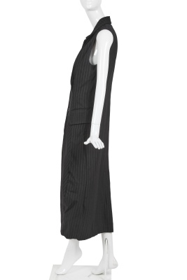 A Comme des Gar&ccedil;ons black pinstriped wool coat-dress, 'Ultrasimple' collection, Spring-Summer 1993 - 2