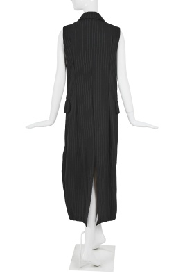 A Comme des Gar&ccedil;ons black pinstriped wool coat-dress, 'Ultrasimple' collection, Spring-Summer 1993 - 3