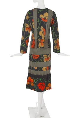 A Comme des Gar&ccedil;ons floral print wool and rayon dress, 'Synergy' collection, Autumn-Winter 1993-94 - 4