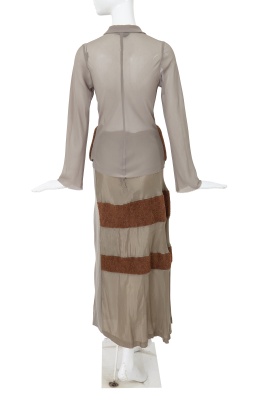 A Comme des Gar&ccedil;ons grey and brown ensemble, 'Synergy' collection, Autumn-Winter 1993-94 - 3