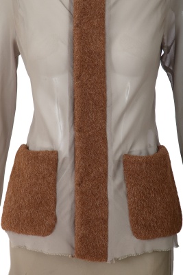 A Comme des Gar&ccedil;ons grey and brown ensemble, 'Synergy' collection, Autumn-Winter 1993-94 - 4